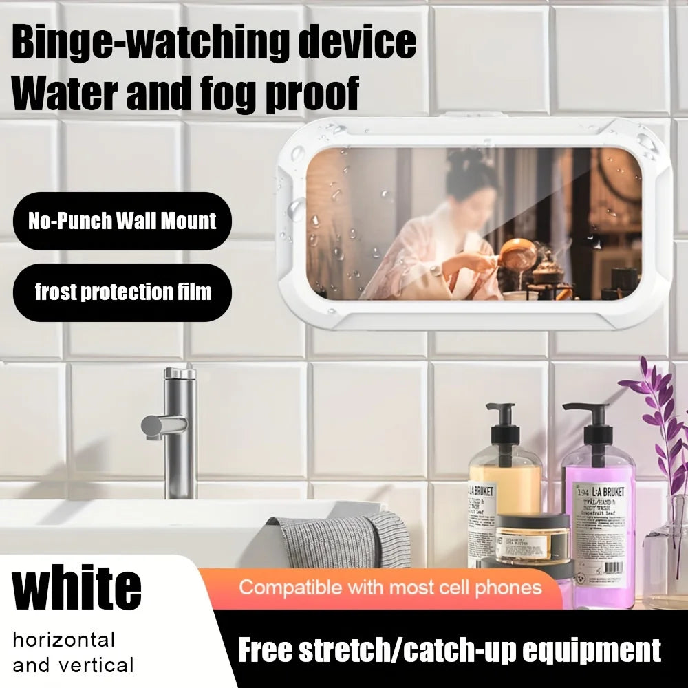 Waterproof 360-Degree Rotatable Wall-Mounted Shower Phone Holder