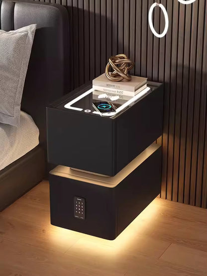 Smart Wireless Charging Bedroom Table with Sensor Light