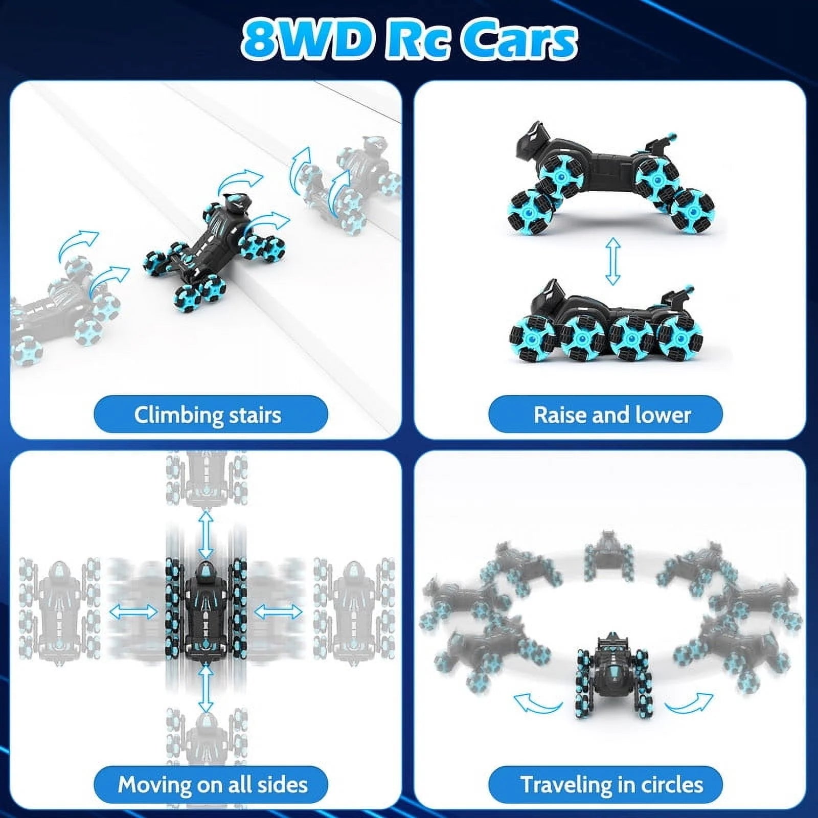 Remote & Gesture Controlled Stunt Car Robot