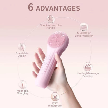 Sonic Waterproof Face Cleansing Brush