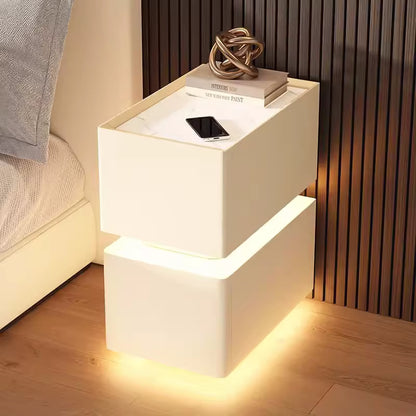 Smart Wireless Charging Bedroom Table with Sensor Light