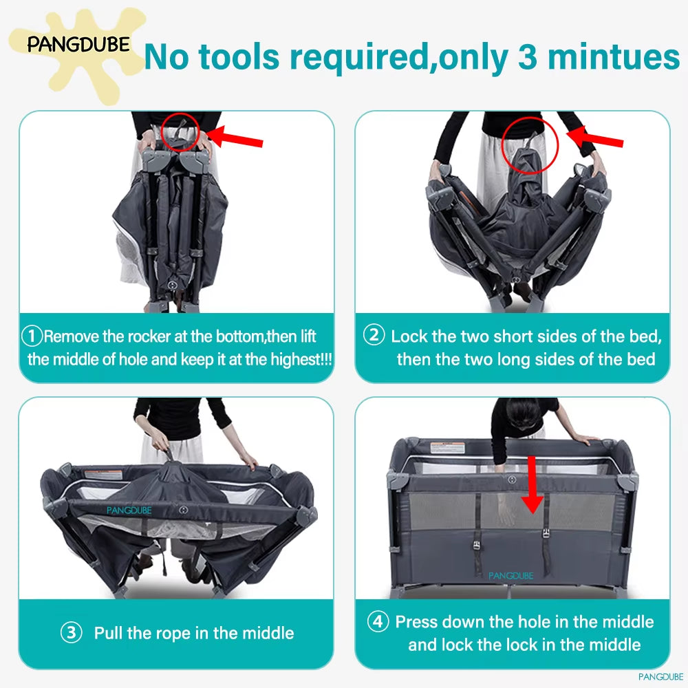 Multifunctional Baby Crib