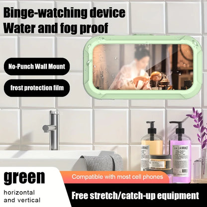 Waterproof 360-Degree Rotatable Wall-Mounted Shower Phone Holder