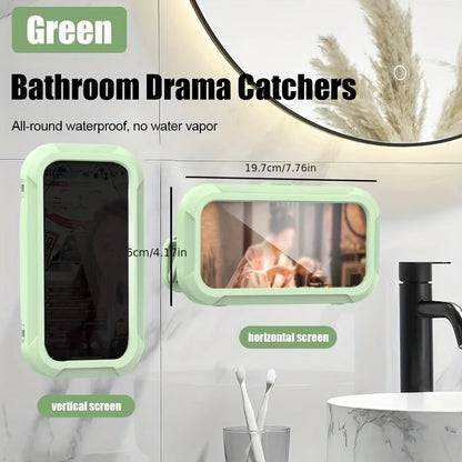 Waterproof 360-Degree Rotatable Wall-Mounted Shower Phone Holder