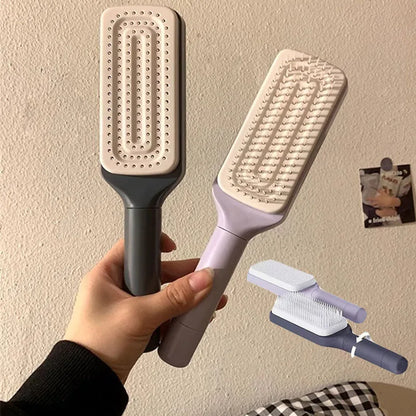 Rotatable Self-Cleaning Massage Hair Brush