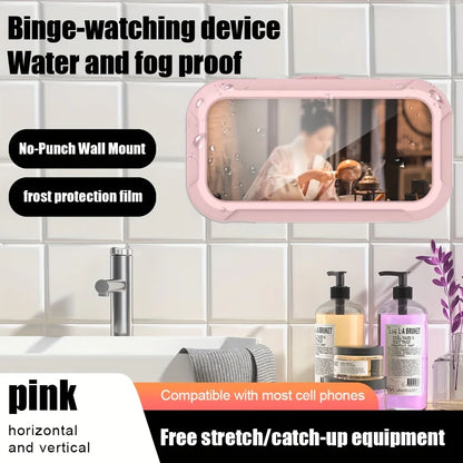 Waterproof 360-Degree Rotatable Wall-Mounted Shower Phone Holder