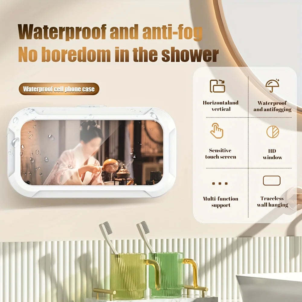 Waterproof 360-Degree Rotatable Wall-Mounted Shower Phone Holder