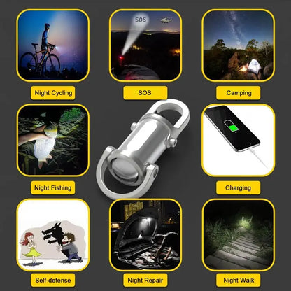 Ultra-Bright Waterproof Mini Keychain Flashlight
