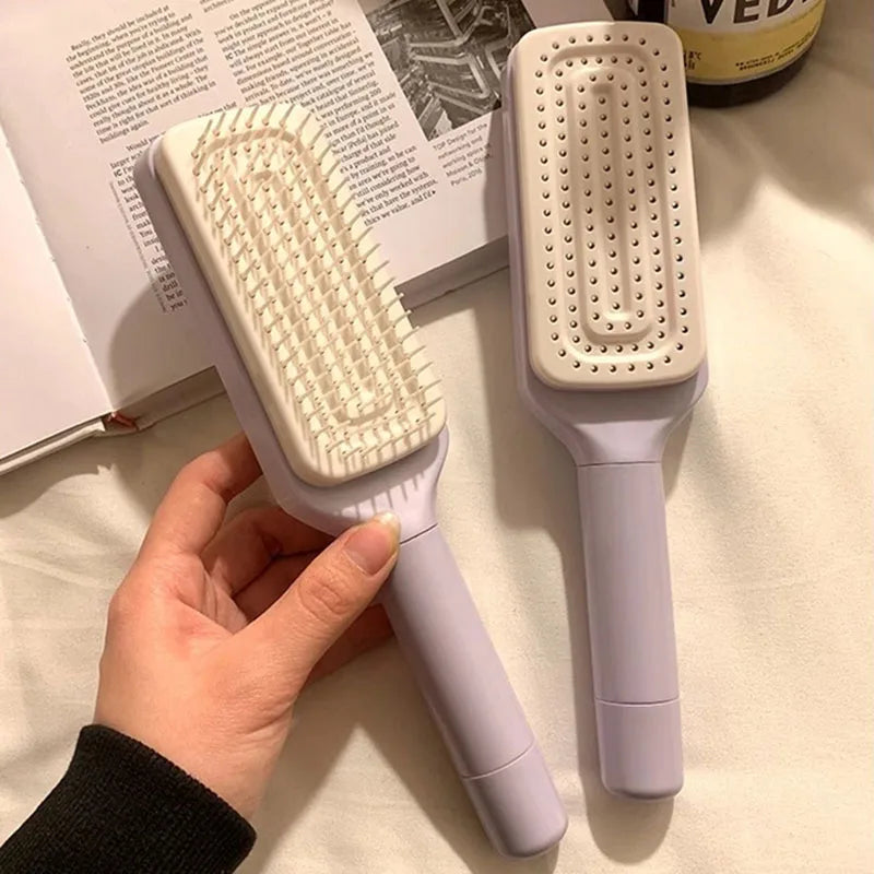 Rotatable Self-Cleaning Massage Hair Brush