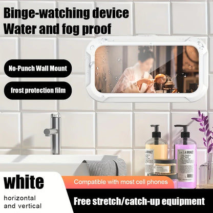 Waterproof 360-Degree Rotatable Wall-Mounted Shower Phone Holder