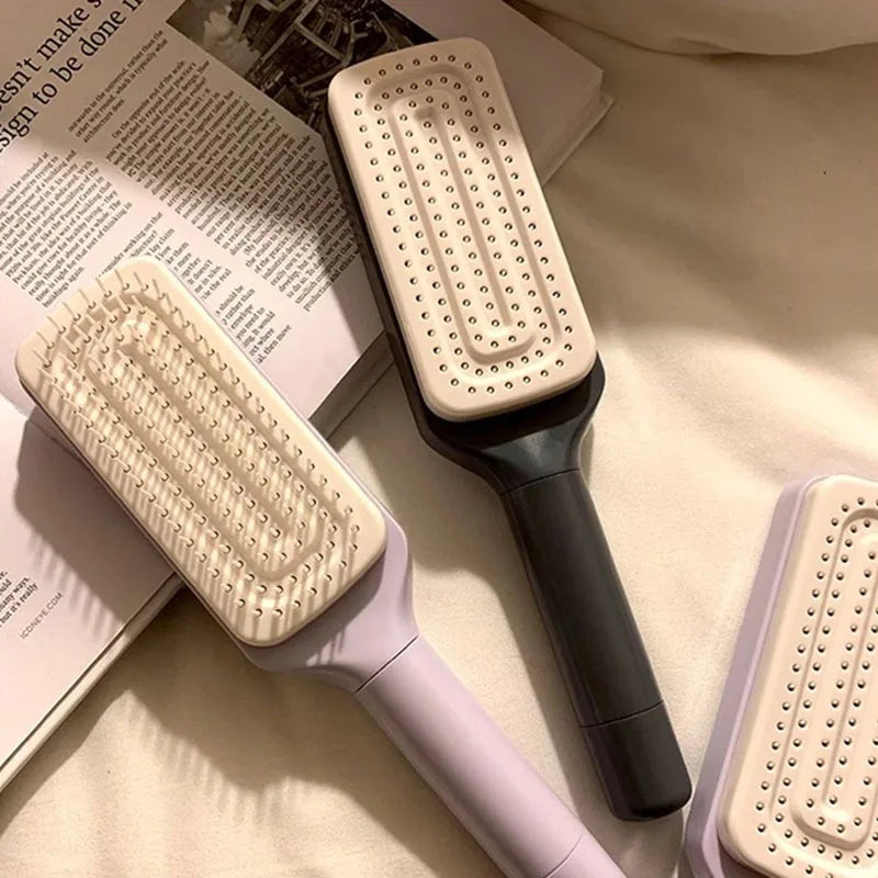 Rotatable Self-Cleaning Massage Hair Brush