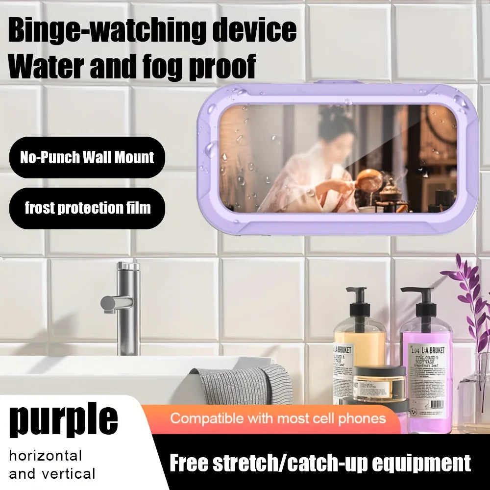 Waterproof 360-Degree Rotatable Wall-Mounted Shower Phone Holder
