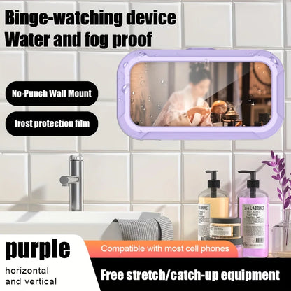 Waterproof 360-Degree Rotatable Wall-Mounted Shower Phone Holder