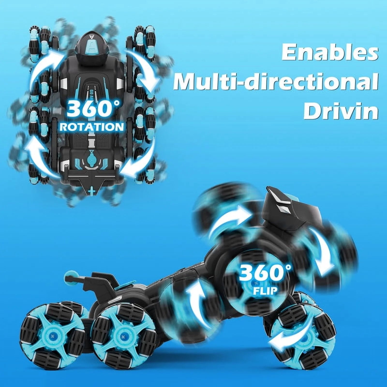 Remote & Gesture Controlled Stunt Car Robot