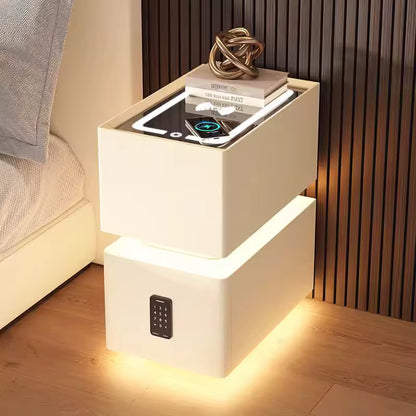 Smart Wireless Charging Bedroom Table with Sensor Light