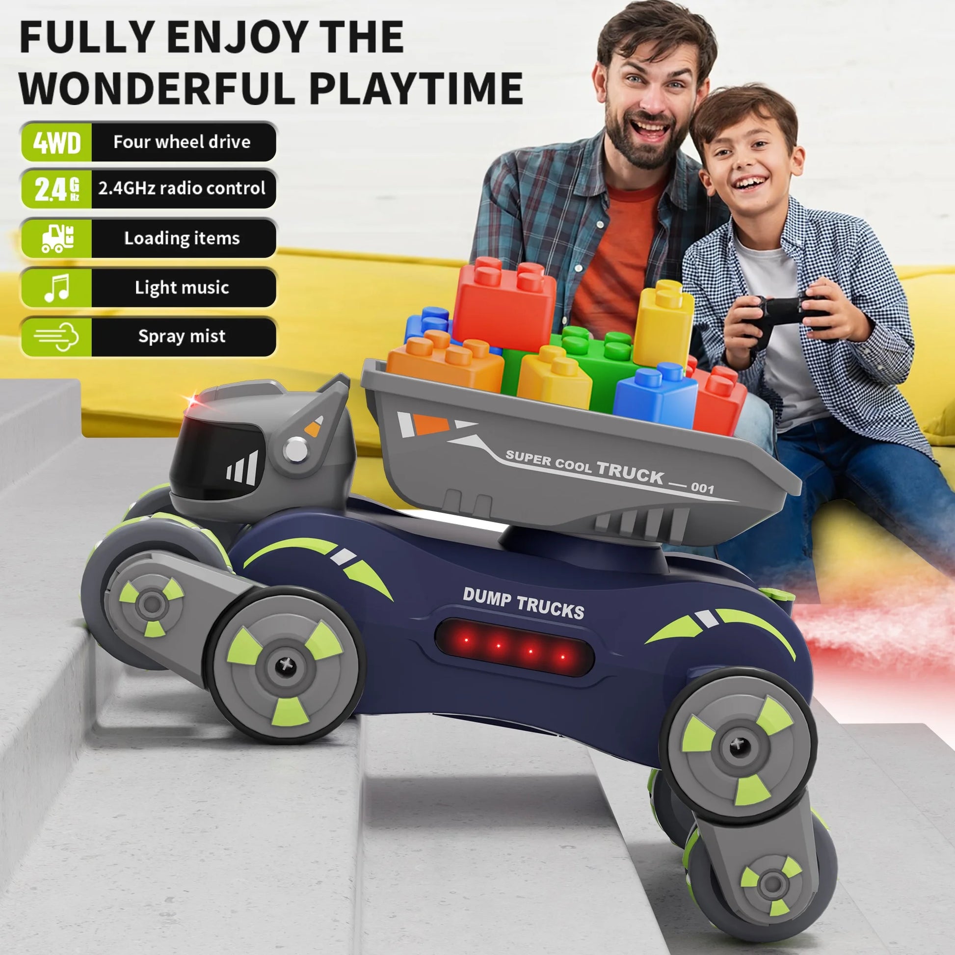 Gesture & Remote Controlled Stunt Truck