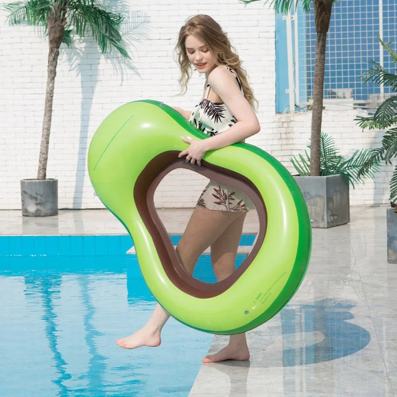 Inflatable Avocado Summer Pool Raft